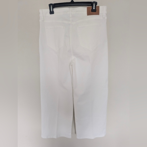 Lafayette 148 New York Womens Wyckoff White Ankle Wide Leg Jeans Denim Size 30 - Picture 11 of 16